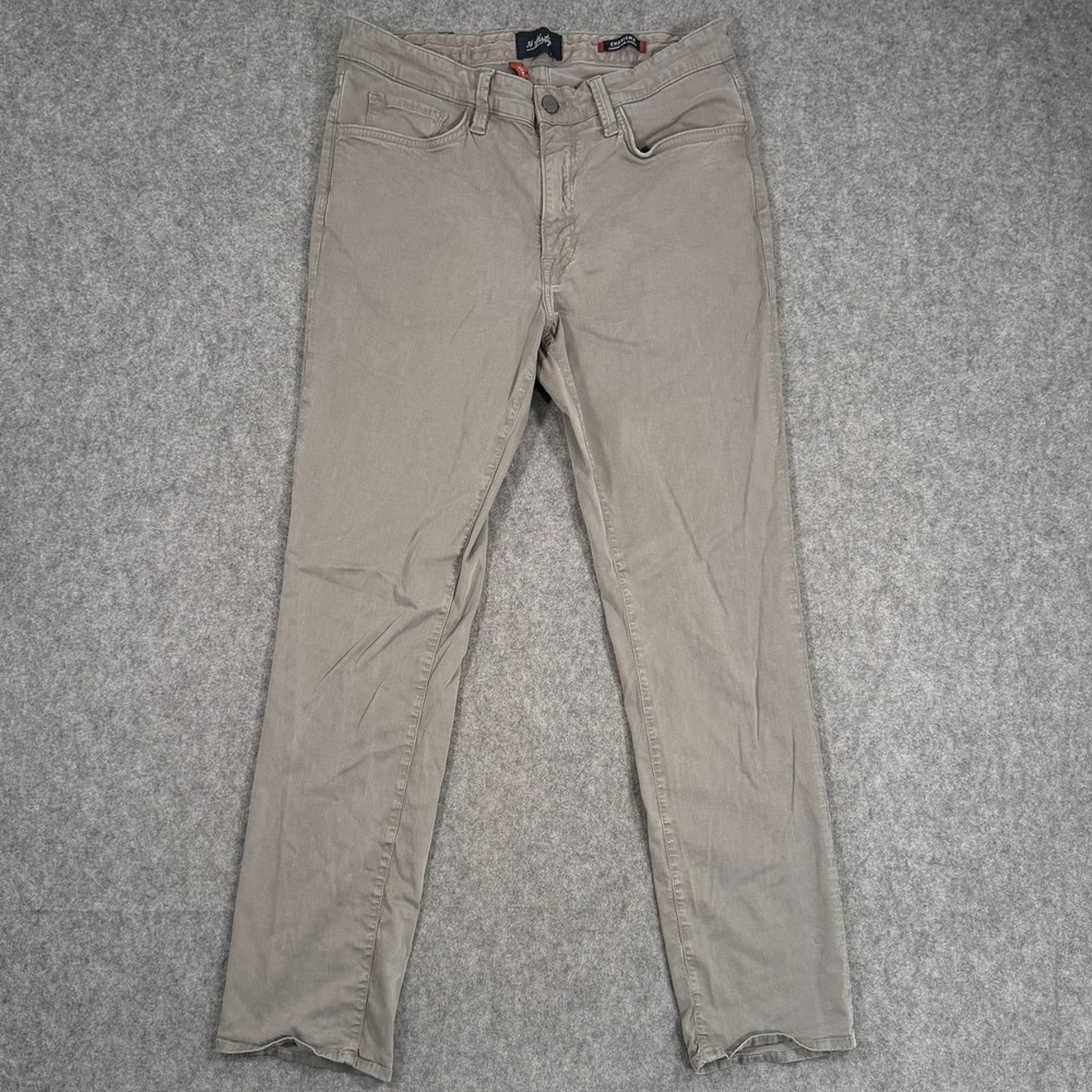 34 Heritage Gray Charisma Relaxed Fit Straight Leg Pants Men's Size 35x33*